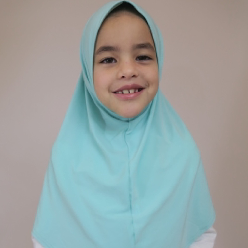 Girls Hijab - Instant Amira One-Piece Aqua